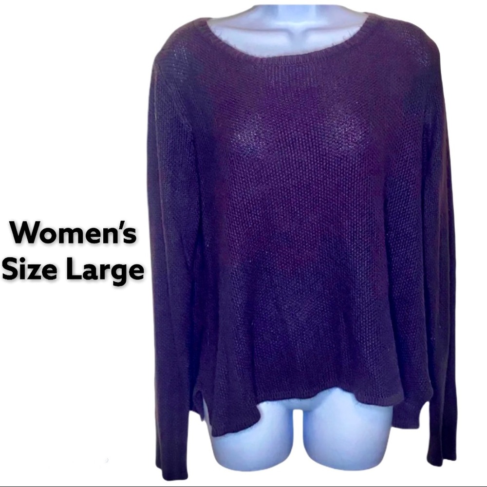 Croft & Barrow Purple Knit Sweater Women’s Large